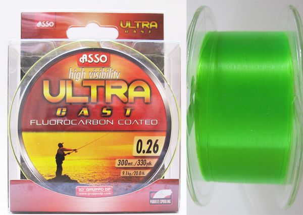 Asso Ultra Cast Fluo Zelená 300m