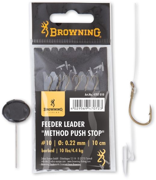 Browning Feeder Leader Method Push Stop 6ks