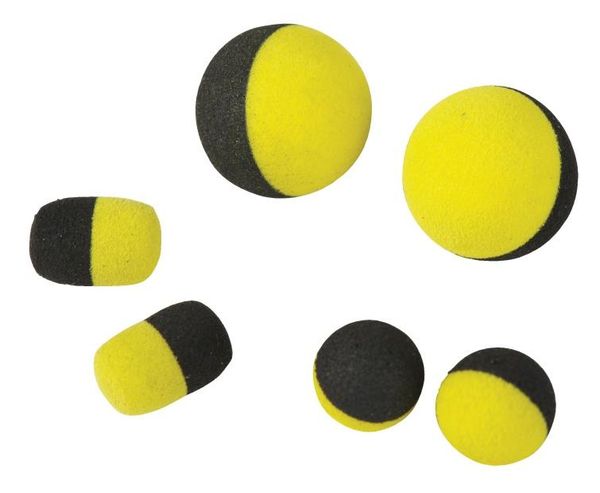 Carp Spirit Tac-tics Foam Baits Black Yellow 10 ks