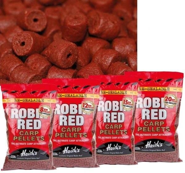 Dynamite Baits Pelety Robin Red Pre-Drilled 900 g