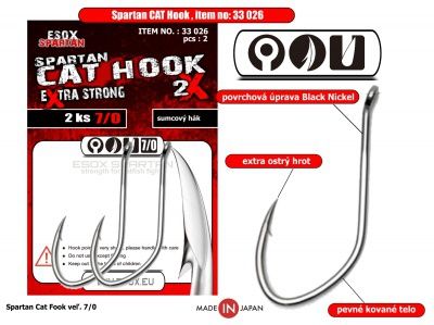 Esox Spartan CAT Hook 7/0 2ks