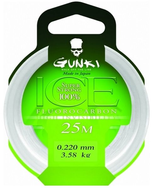 Gunki Fluorocarbone Ice 25M 0,54mm