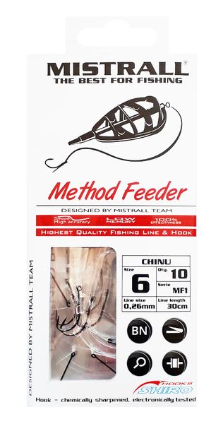 Mistrall Method Feeder Nadväzce S Trňom 30cm
