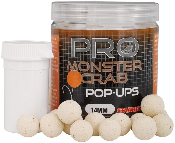 Starbaits Fluo Pop Up Boilies Probiotic Monster Crab 60g