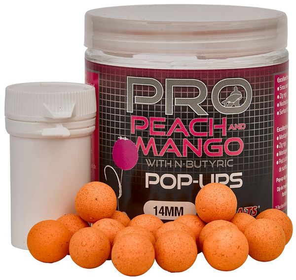 Starbaits Fluo Pop Up Probiotic Peach & Mango 60g