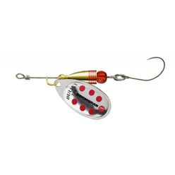 Cormoran Rotačka Bullet Single Hook Silver-Red Dots