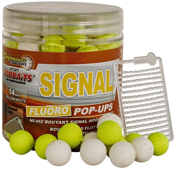 Starbaits Fluo Pop Up Boilies Signal 80g