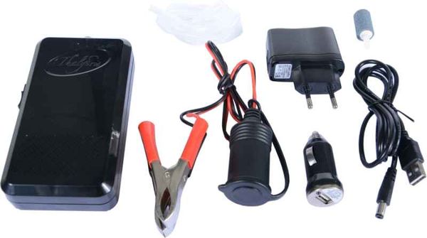 Sports Okysličovač AA Batterie, USB, auto adapter/220V, svorky