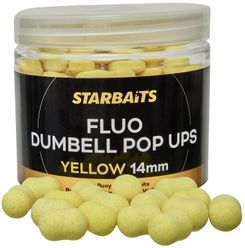 Starbaits Dumbell Fluo Pop Ups Yellow 14mm 70g