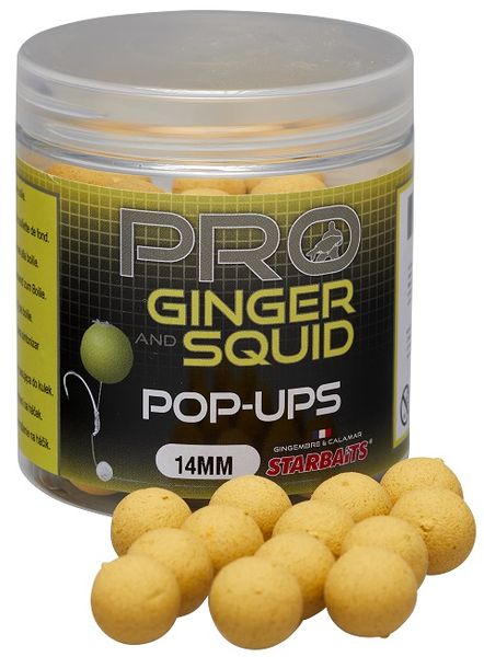 Starbaits Fluo Pop Up Probiotic Ginger Squid 60g