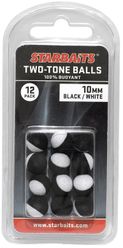 Starbaits Two Tones Balls 10mm Čierno/Biela (plávajúca gulička) 12ks