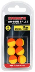 Starbaits Two Tones Balls 14mm Oranžová/Žltá (plávajúca gulička) 6ks